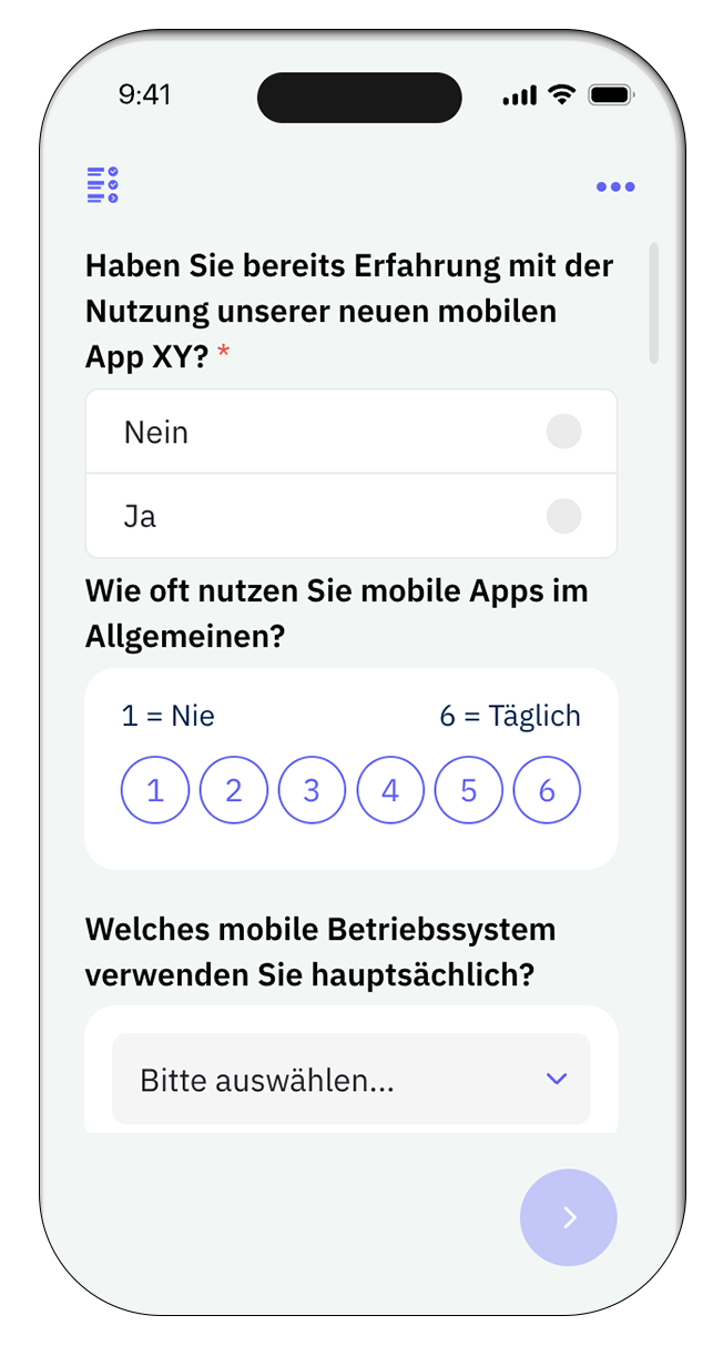 Umfragevorlagen für UX Designer