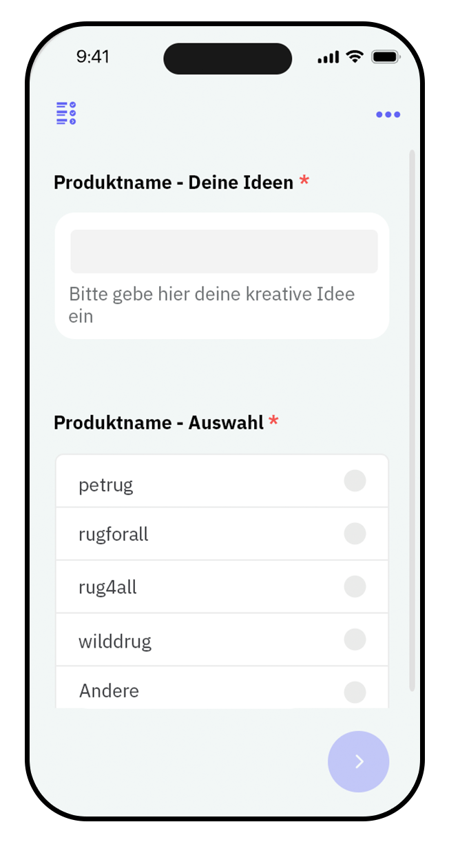 Umfragevorlage zur Prüfung Ihrer Produktidee
