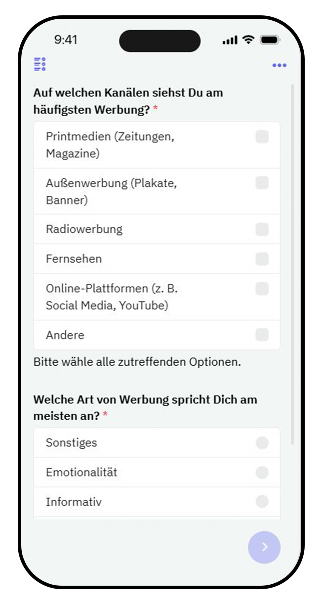 Umfragevorlagen Test Ihres Produktkonzepts